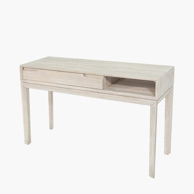 Ellen Whitewash Console Table Furniture 