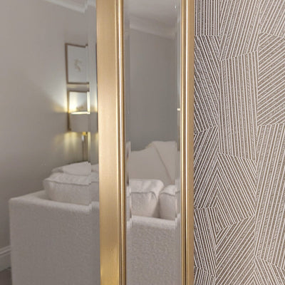 Eloise Gold Framed Rectangular Wall Mirror Accessories 