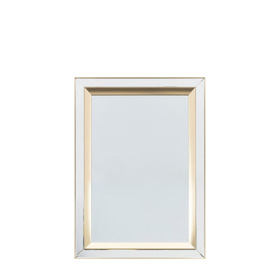 Eloise Gold Framed Rectangular Wall Mirror Accessories 