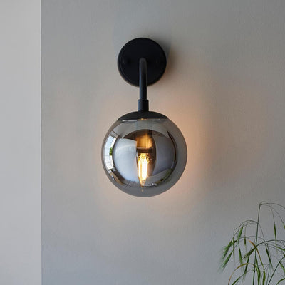 Elowen Smoked Glass Wall Light Lighting 