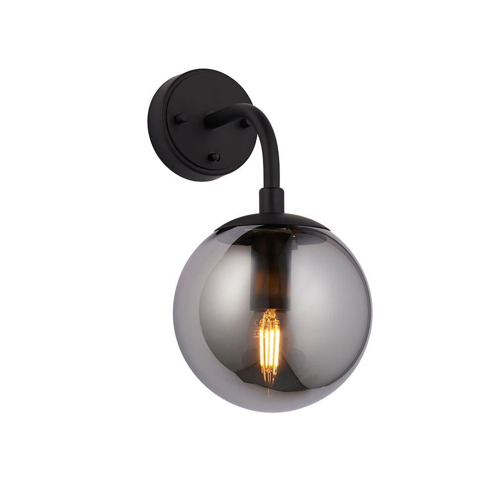 Elowen Smoked Glass Wall Light Lighting 