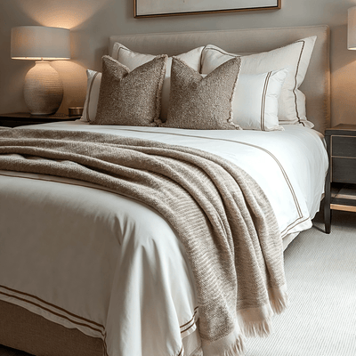 Elyna Mink Soft Chenille Tasselled Throw Textiles 