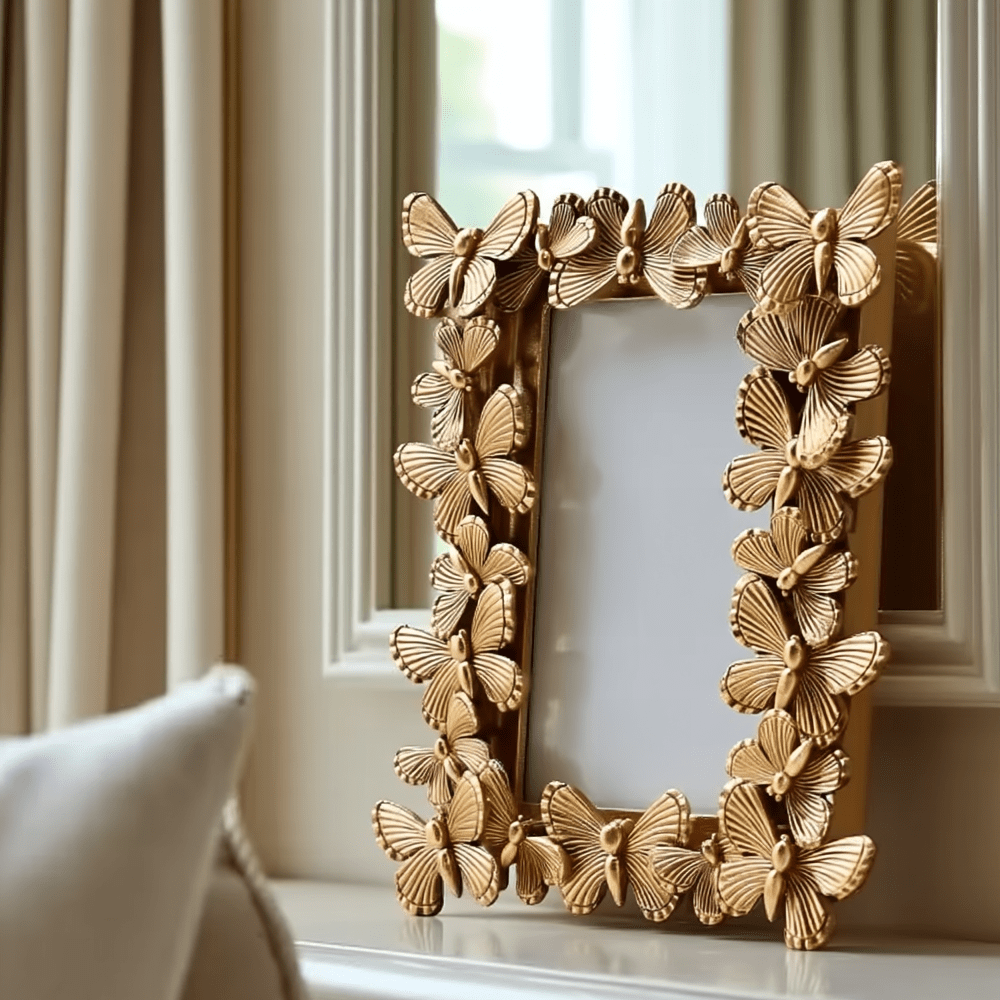 Elysia Gold 3D Butterfly Photo Frame- 4x6" Accessories 