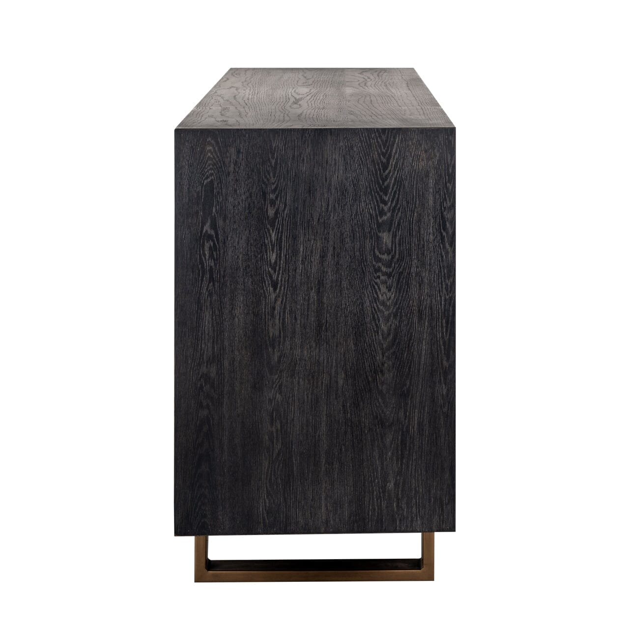 Emerisse Black Sideboard with Brass Handles Furniture 