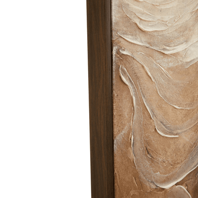 Emile Large Cream & Taupe Abstract Wall Art Accessories 