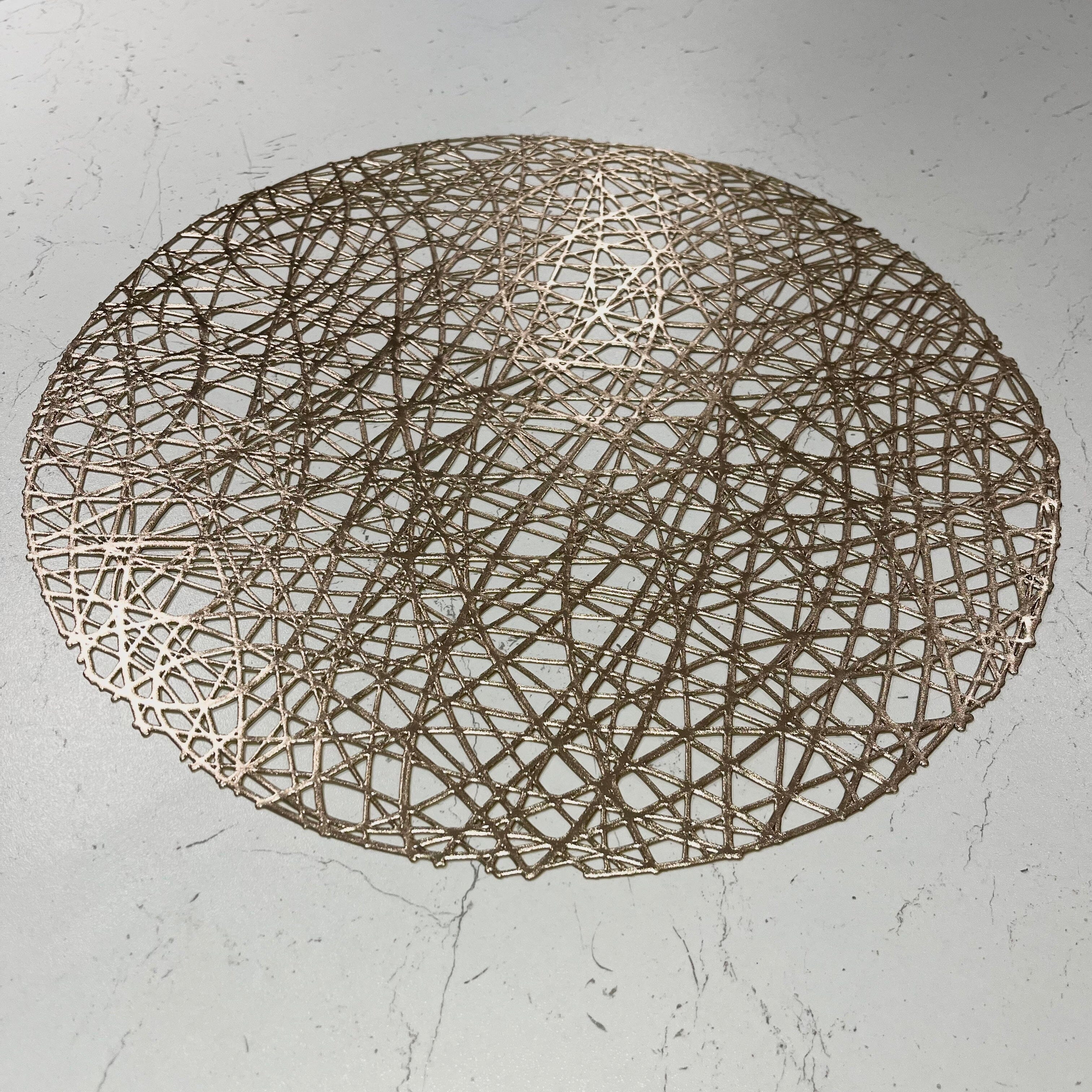 Emily Gold Round Placemat Accessories 