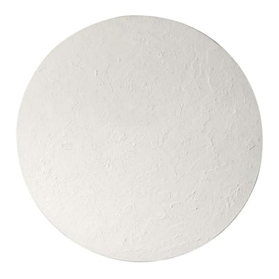 Euphoric White Round Textured Wall Art Accessories 