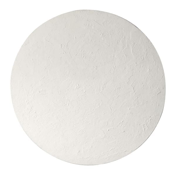 Euphoric White Round Textured Wall Art Accessories 