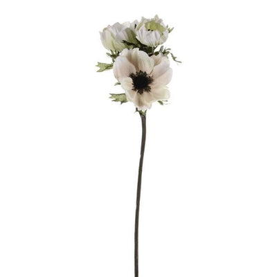 Faux Cream Anemone Single Stem Floral Accessories 