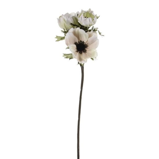 Faux Cream Anemone Single Stem Floral Accessories 