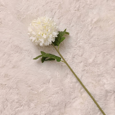 Faux Cream Pom Single Stem Floral Accessories 