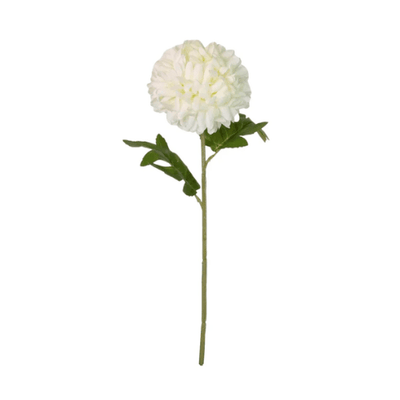 Faux Cream Pom Single Stem Floral Accessories 