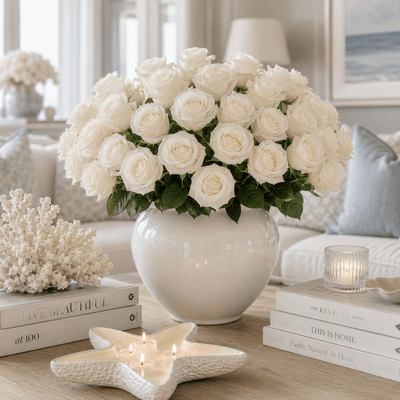 Faux Cream Rose Single Stem Floral Accessories 