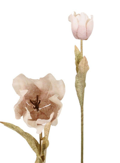 Faux Dried Touch Large Tulip Single Stem Flower Accessories 
