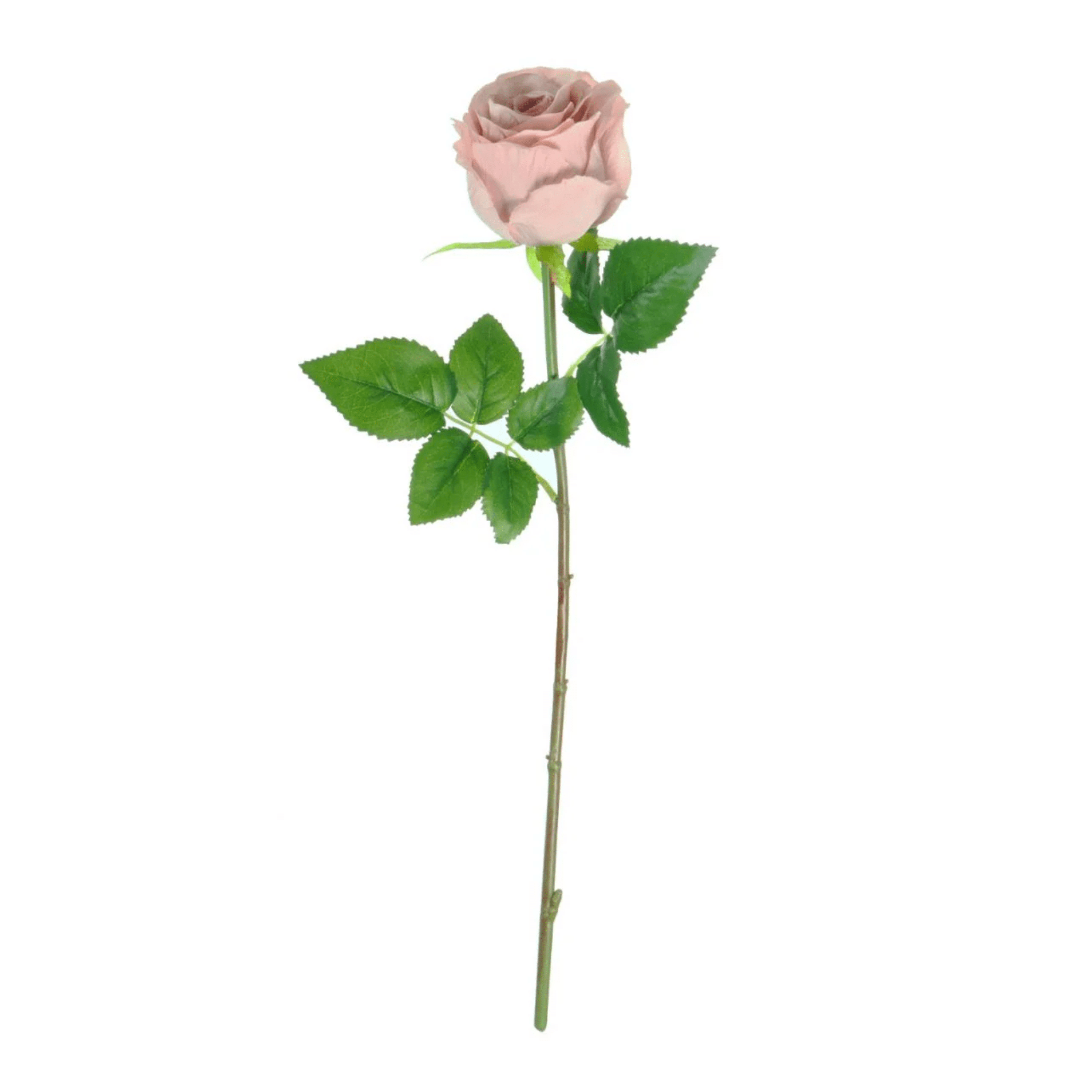 Faux Dusty Pink Rose Single Stem Floral Accessories 