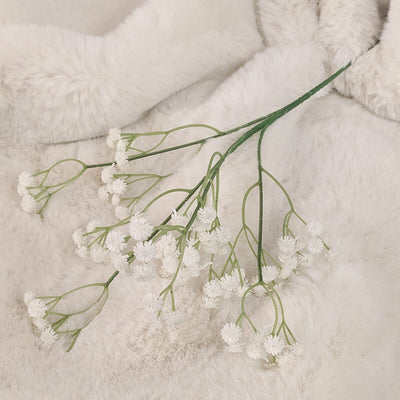 Faux Fluffy Gypsophilia Spray Single Stem Floral Accessories 
