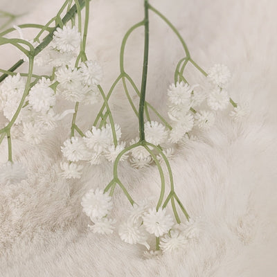 Faux Fluffy Gypsophilia Spray Single Stem Floral Accessories 