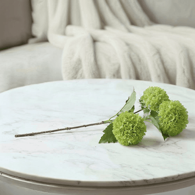 Faux Green Snowball Single Stem Floral Accessories 