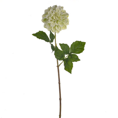Faux Light Green Dahlia Single Stem Floral Accessories 
