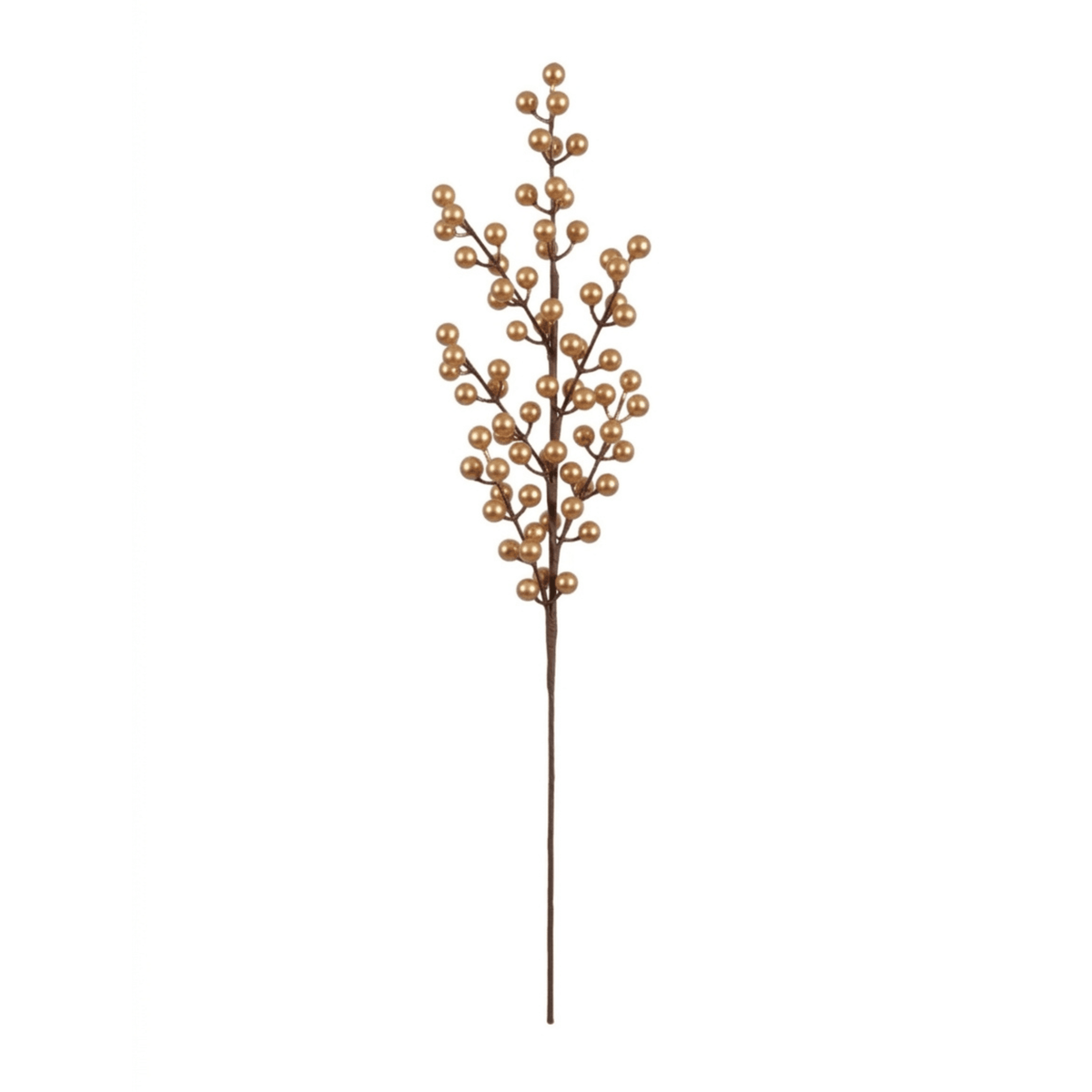 Faux Metallic Gold Berry Single Stem Accessories 