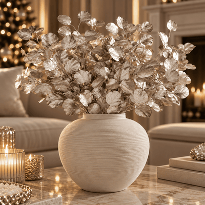 Faux Metallic Silver Honesty Single Stem Floral Accessories 