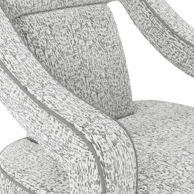 Faye Grey Patterned Accent Chair with Black legs Furniture 