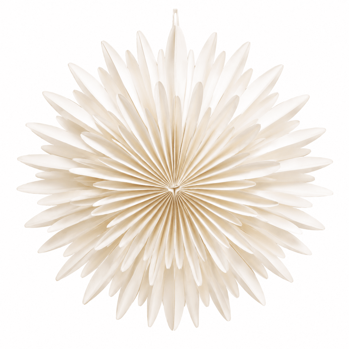 Festive Cream Decorative Hanging Paper Snowflake Accessories 