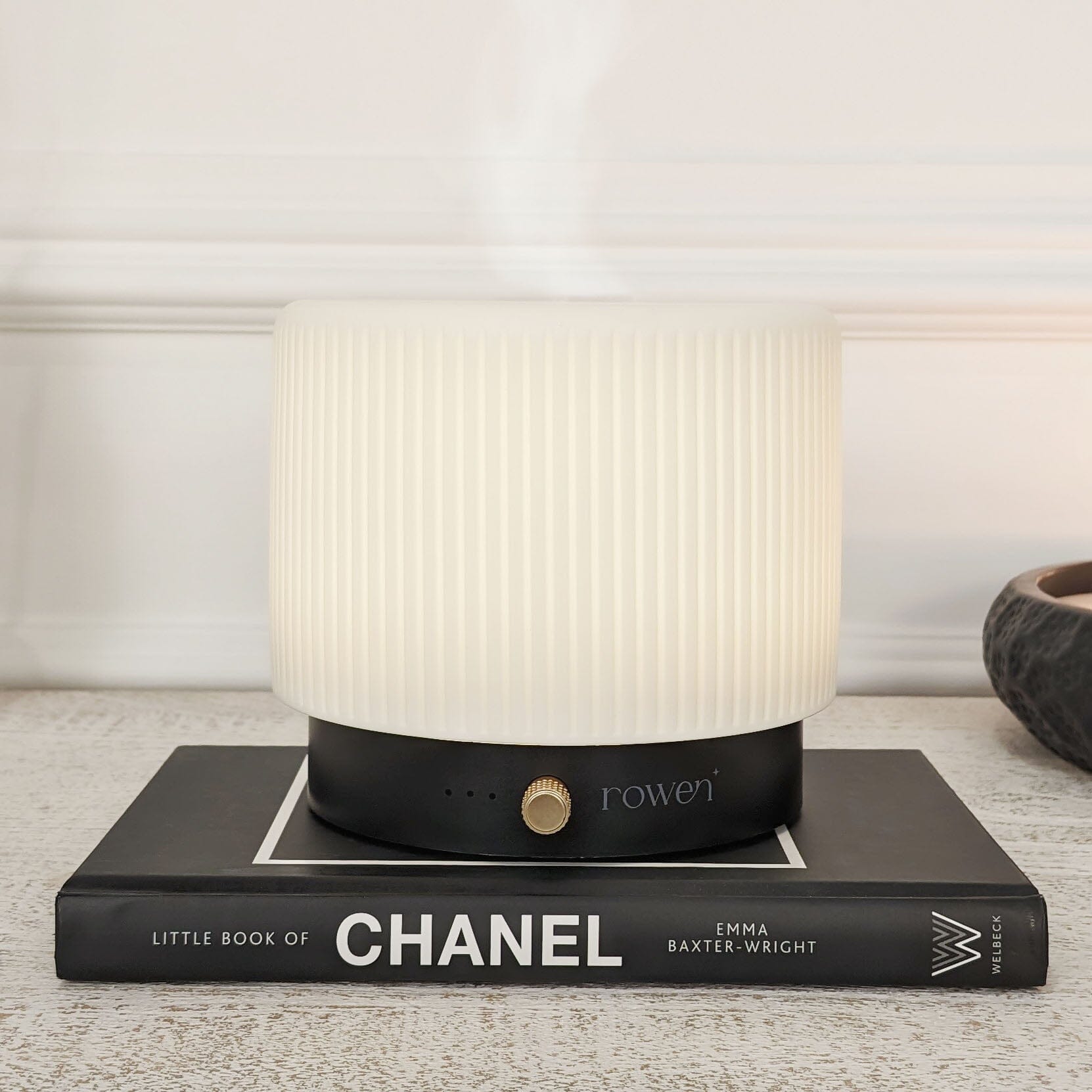 Fiorella Electronic Black & White Aroma Mist Diffuser Lamp Fragrance 
