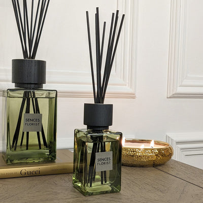 Florist Petite Green Glass Reed Diffuser - 120ml Accessories 