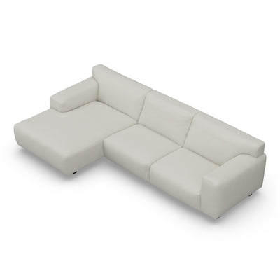 Freja Off White Textured Left Hand Facing Chaise End Sofa Sofa 