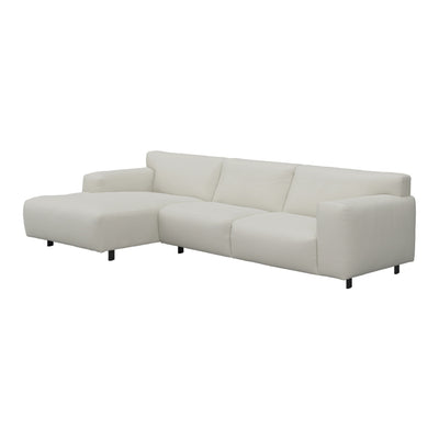 Freja Off White Textured Left Hand Facing Chaise End Sofa Sofa 