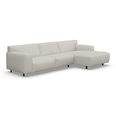 Freja Off White Textured Right Hand Facing Chaise End Sofa Sofa 