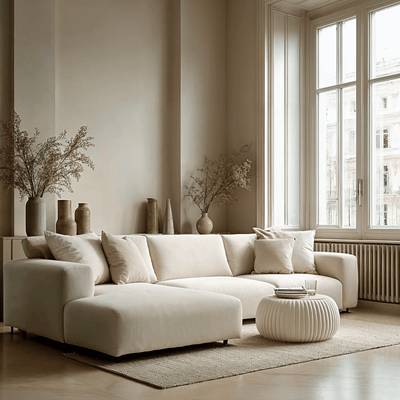 Freja Sand Left Hand Facing Chaise End Sofa Sofa 
