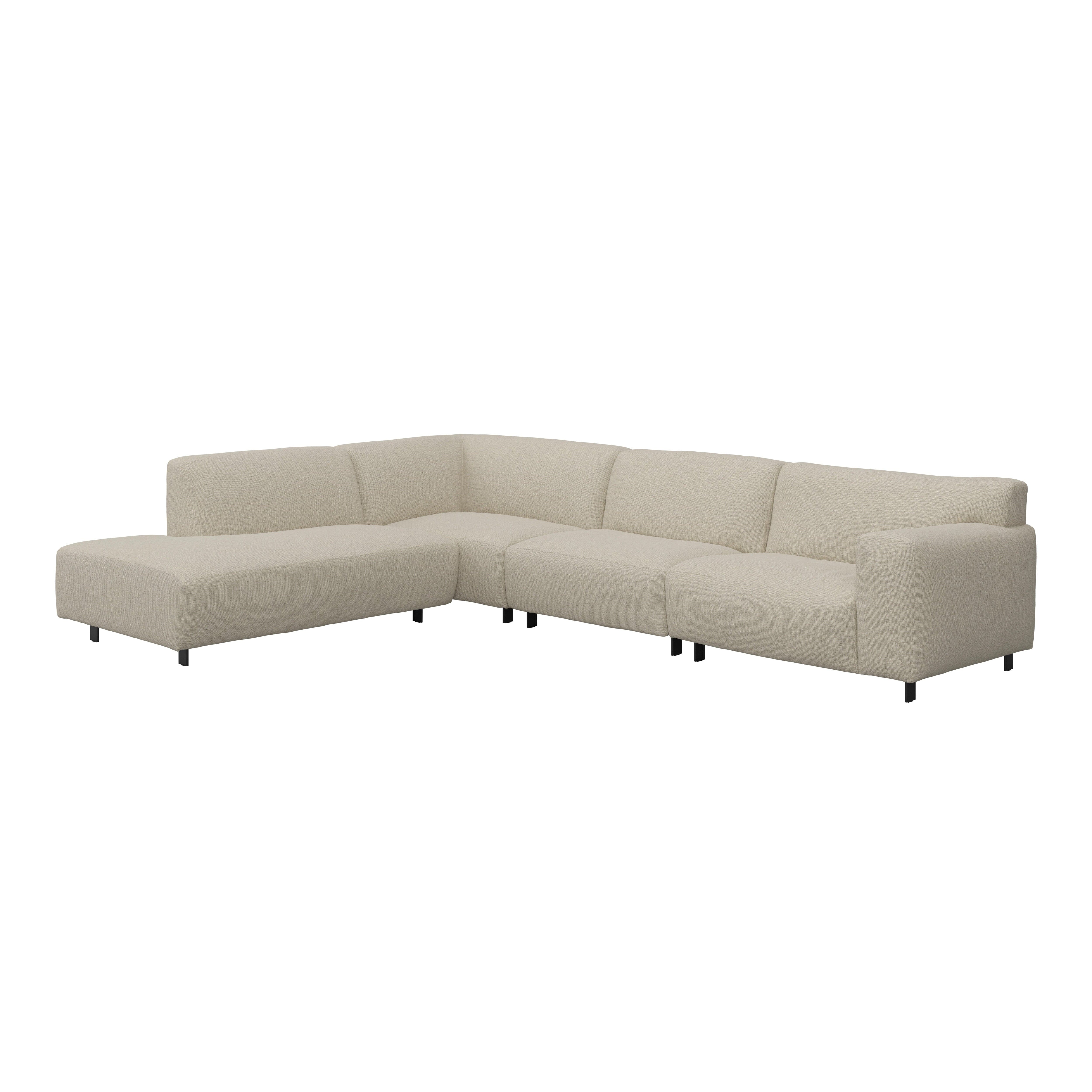Freja Sand Textured Large Left Hand Facing Corner Sofa Sofa 