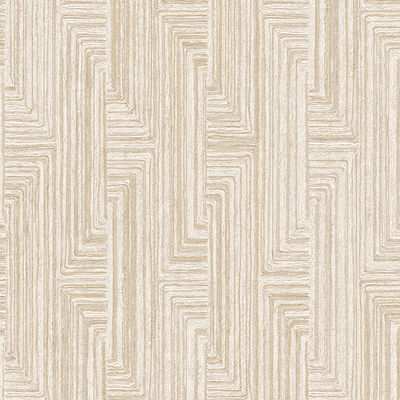 Freya Neutral Cream & Gold Geometric Wallpaper Home Improvement 