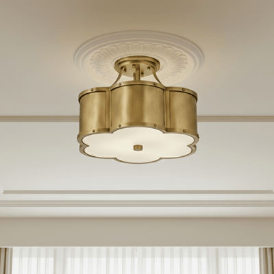 Gabriela Brass Clover Statement Ceiling Light Lighting 