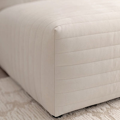 Geneva Cream Velvet Fluted Modular Sofa Range Sofa 