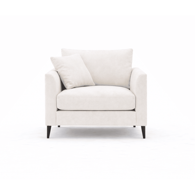 Genevieve Cream Velvet Chair Sofa 