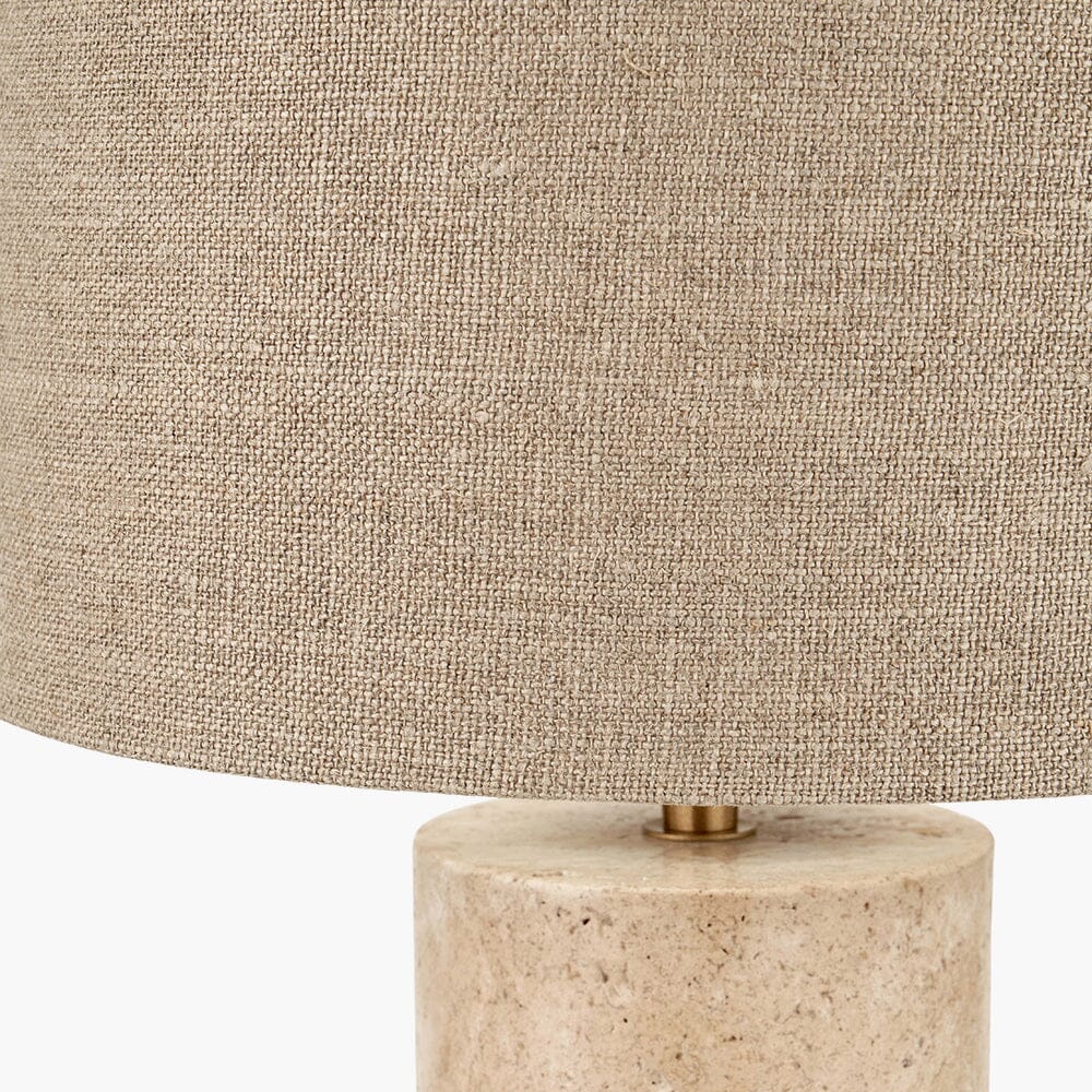 Glow Luxury Limestone Neutral Table Lamp Lighting 