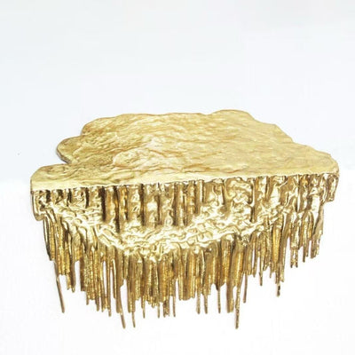 Gold Abstract Decorative Drip Shelf Hanging Ornament Accessories 