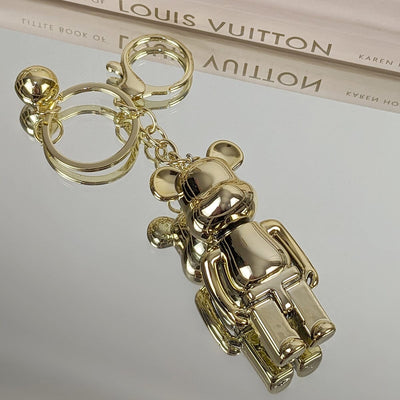 Gold Bear Keyring Accessories 