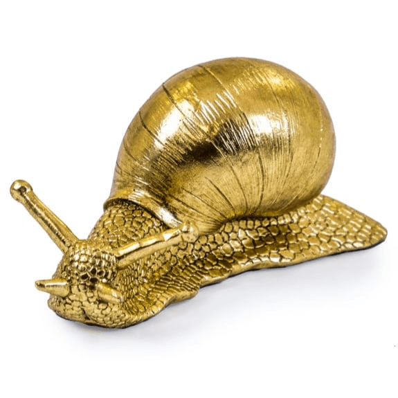 Gold Decorative Snail Ornament Accessories 