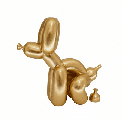 Gold Squatting Decorative Balloon Dog Ornament Accessories 