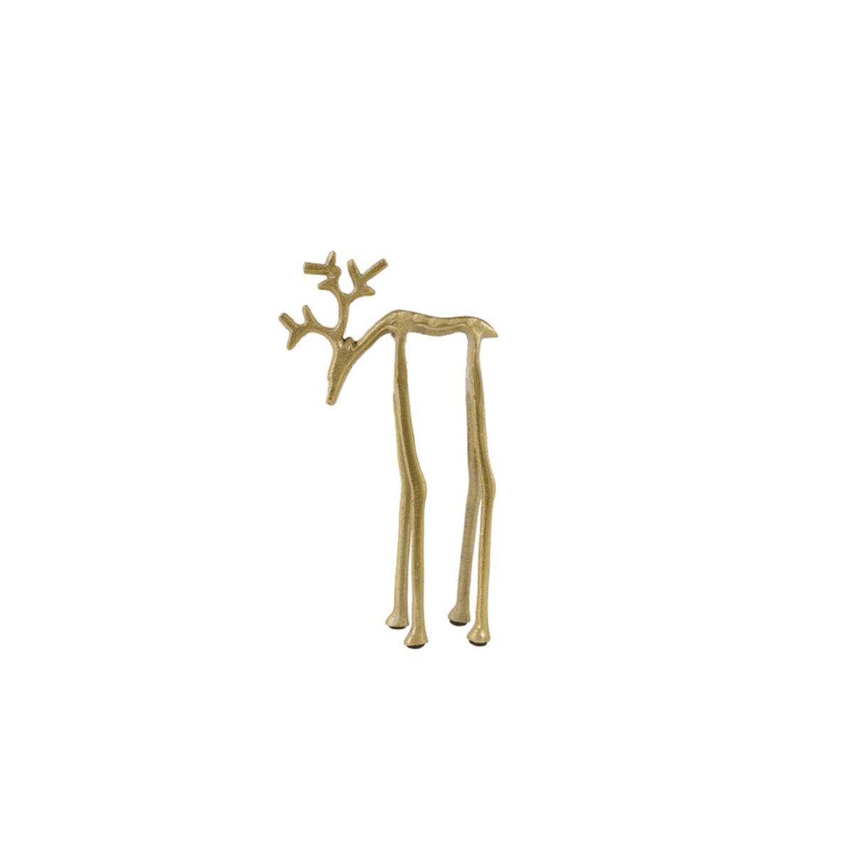 Gold Tall Standing Reindeer Ornament Accessories 