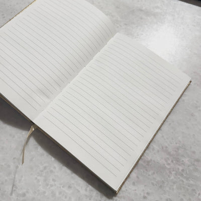 Gold 'Thoughts' Lined Notebook Accessories 