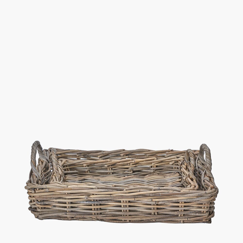 Hagu Natural Wicker Trays - Set of 2 Accessories 