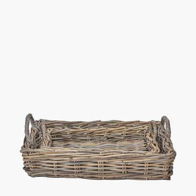 Hagu Natural Wicker Trays - Set of 2 Accessories 