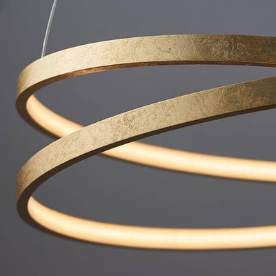 Halo Ring Circular Gold LED Ceiling Light Lighting 