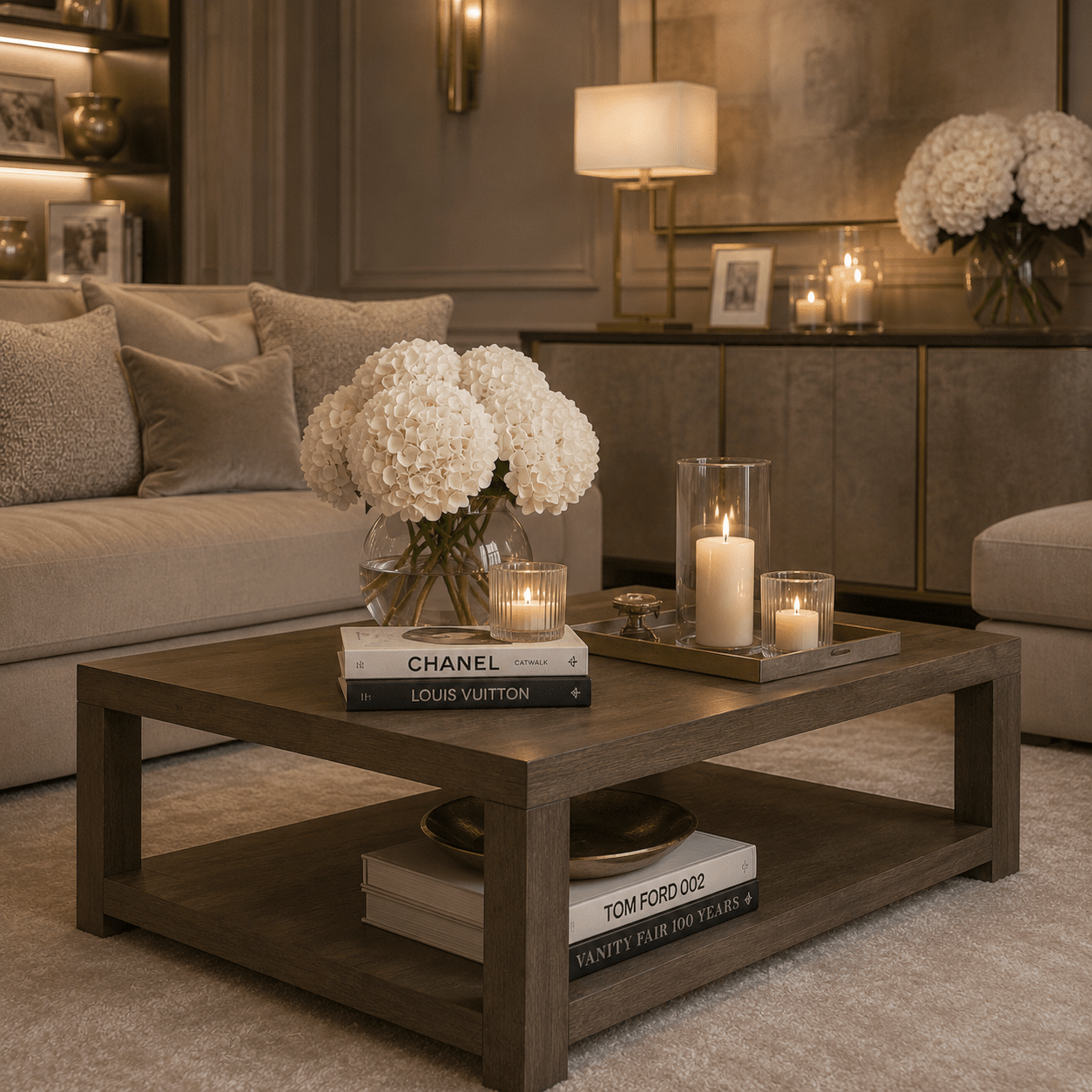 Henman Walnut Rectangular Coffee Table Furniture 