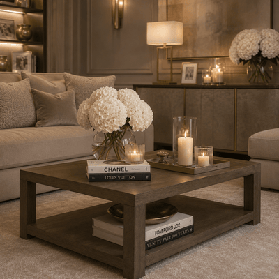 Henman Walnut Rectangular Coffee Table Furniture 